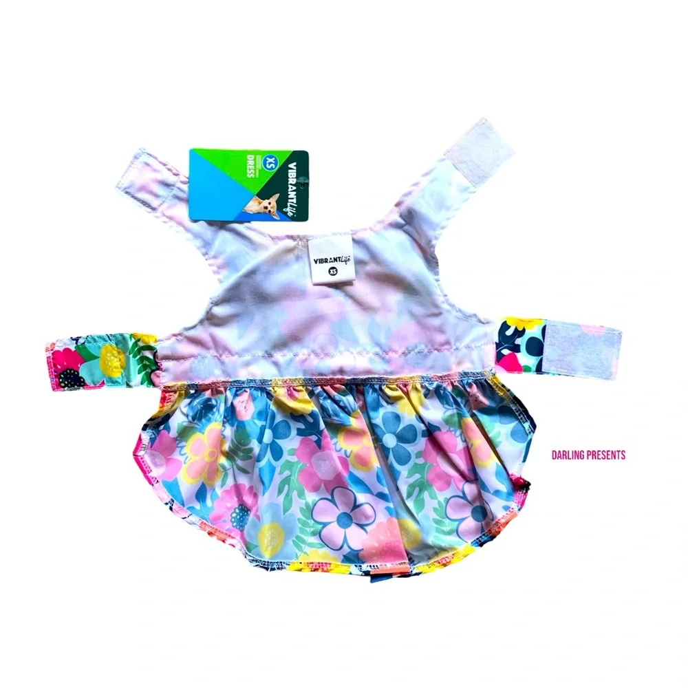 Vibrant Life Floral Dog Dress Color Multi Size S